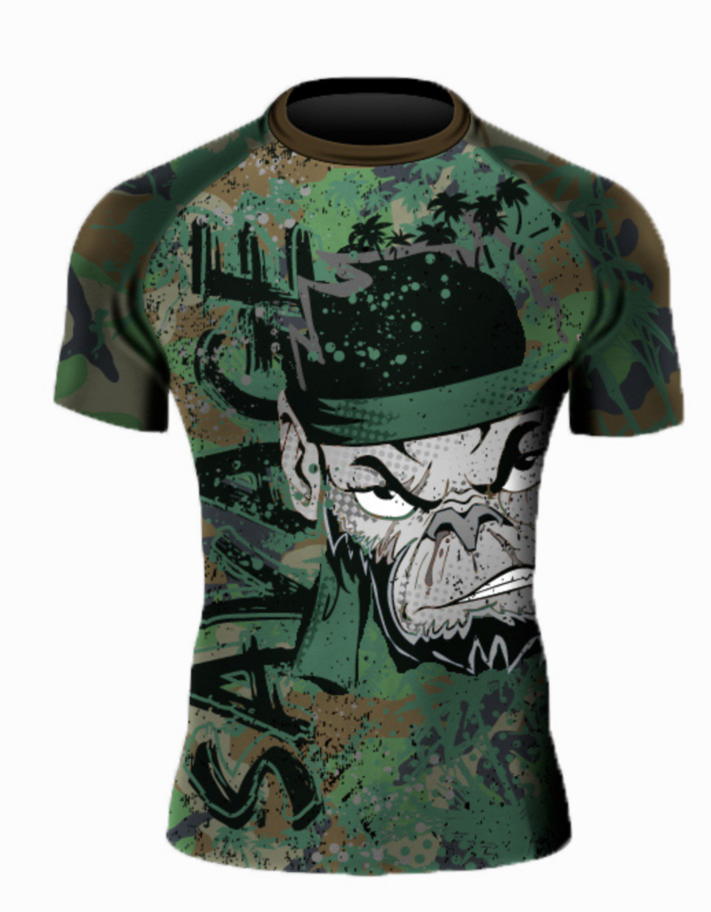 Camo Monkey Short Rash Guard And Shorts Package Presale items Shipping To Start December 5th Savage Fightwear
