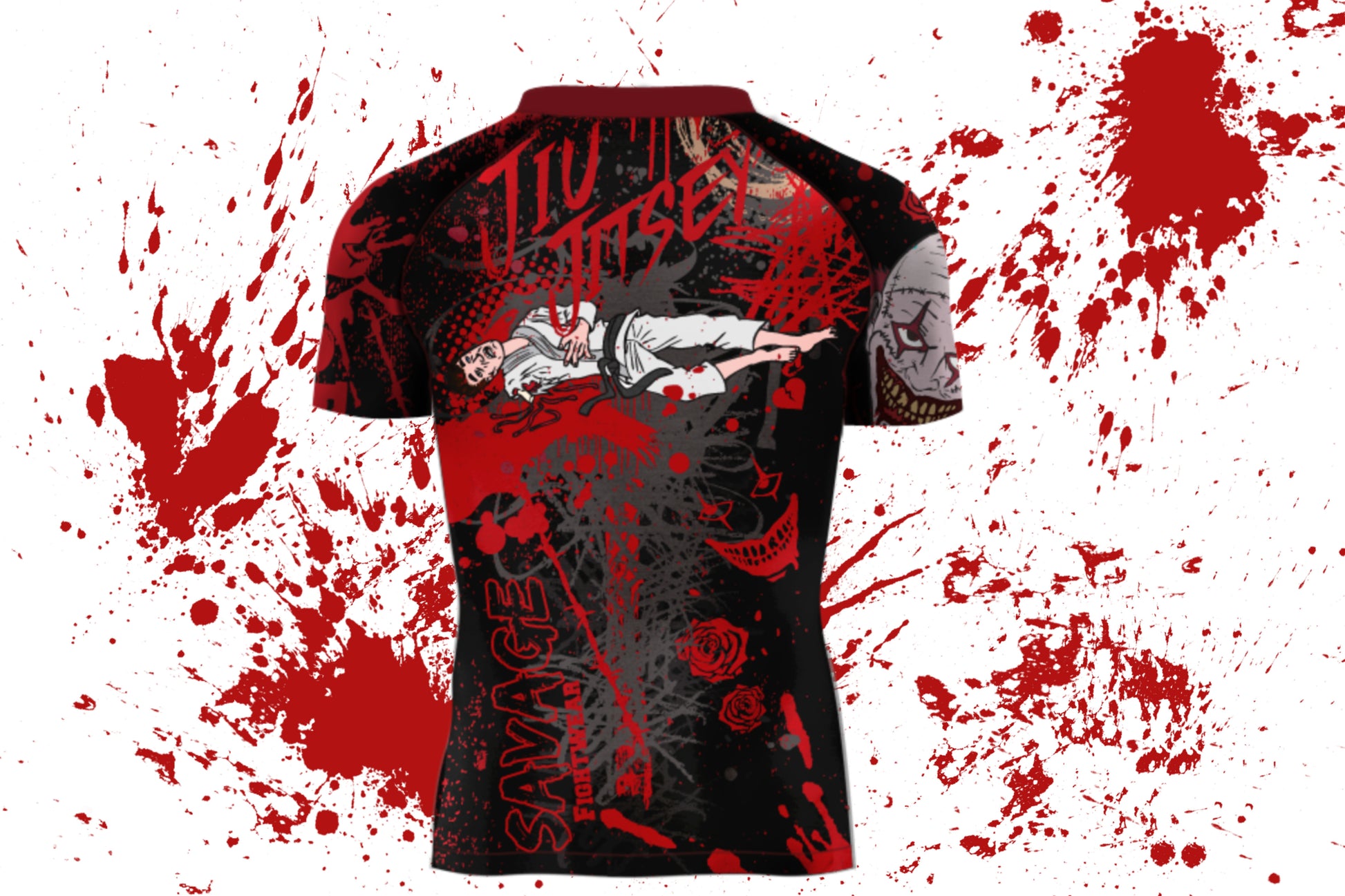 Jiu Jitsey Short Sleeve MMA/BJJ Rash Guard Presale items Shipping To  Start December 5th Savage Fightwear