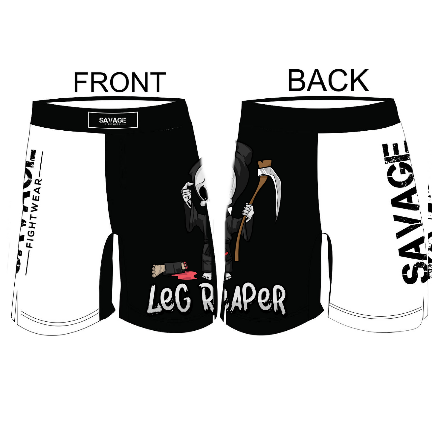 Leg Reaper Ranked Shorts Presale items Shipping To  Start December 5th Savage Fightwear