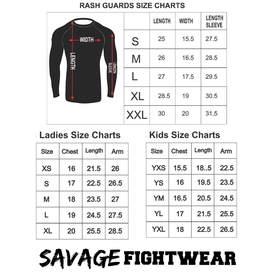 Jiu Jitsey Long Sleeve MMA/BJJ Rash Guard Presale items Shipping To  Start December 5th Savage Fightwear