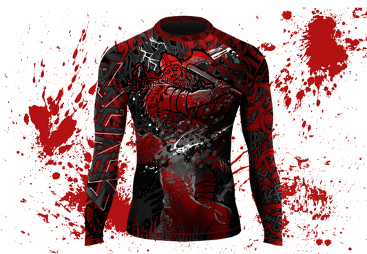 Viking Blood Long Sleeve Rash Guard Presale items Shipping To  Start December 5th Savage Fightwear